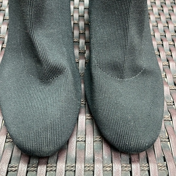 Zara fabric knit booties with shiny black heel size 39 - Picture 5 of 11